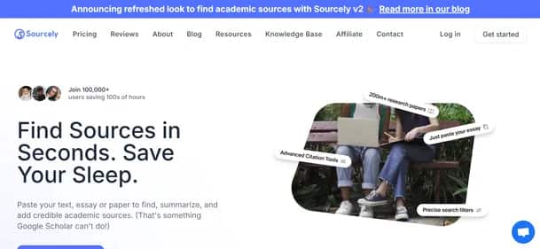 Sourcely - Tool preview