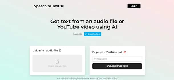 SpeechToTextAI - Tool preview