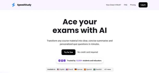 SpeedStudy - Tool preview