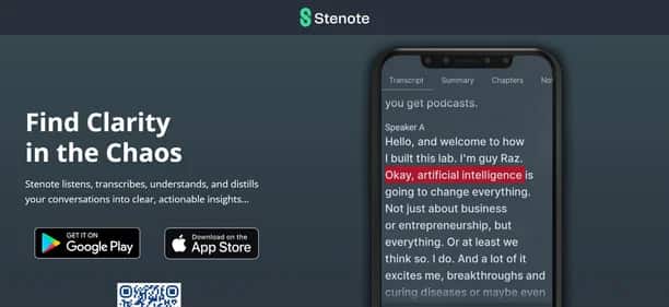 Stenote - Tool preview