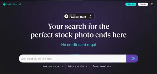 StockLibrary AI - Tool preview