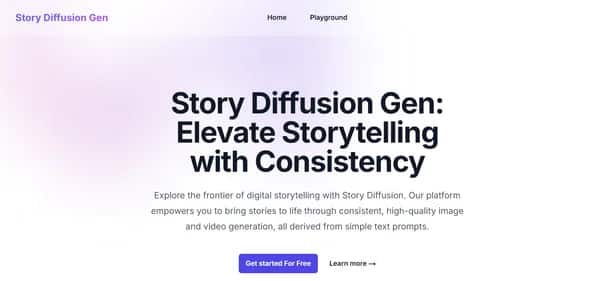 Story Diffusion Gen - Tool preview