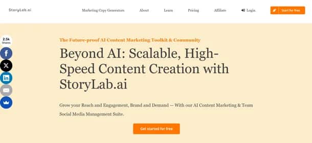 StoryLab.ai - Tool preview