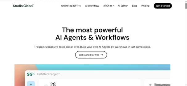 Studio Global AI - Tool preview