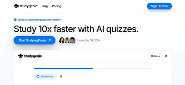 Studygenie - Tool preview