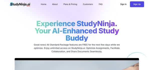 StudyNinja - Tool preview