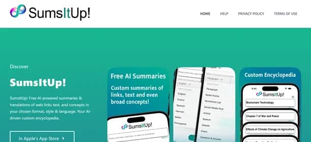 SumsItUp - Tool preview