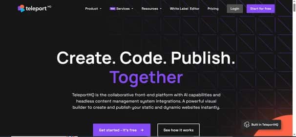 TeleportHQ - Tool preview