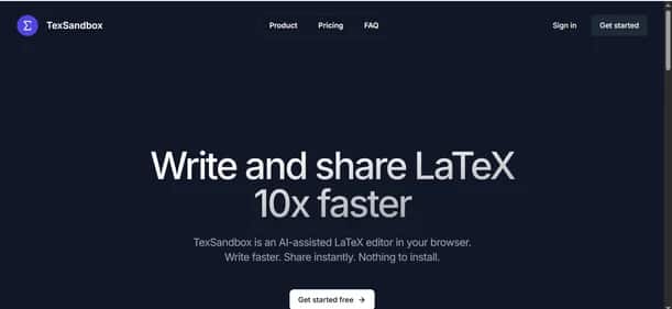 TexSandbox - Tool preview