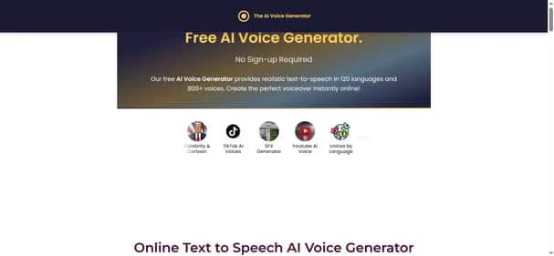 AI Voice Generator - Tool preview