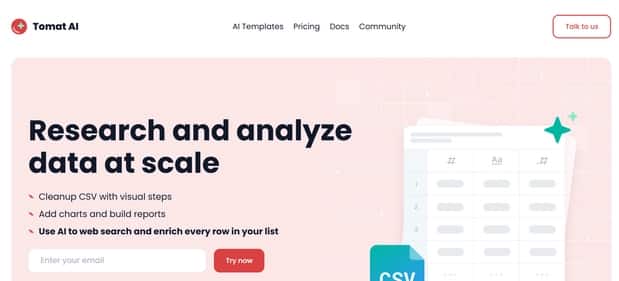 Tomat.AI - Tool preview