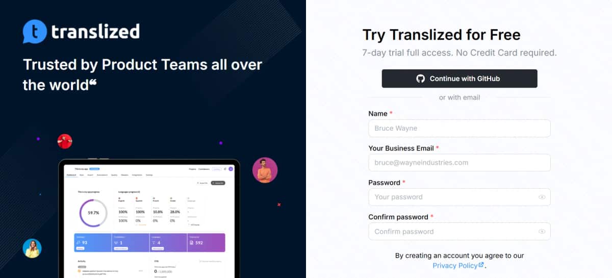 Translized App - Tool preview