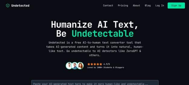 Undetected - Tool preview