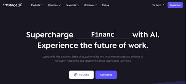 Upstage AI - Tool preview