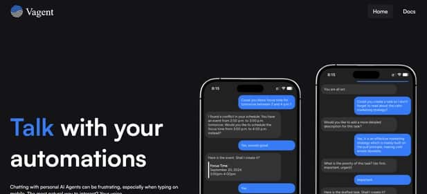 Vagent - Tool preview