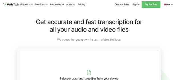 Vatis Tech - Tool preview