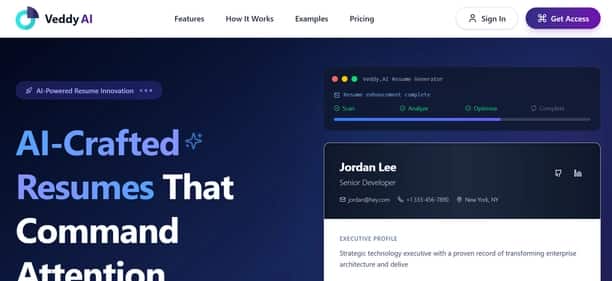Veddy AI - Tool preview