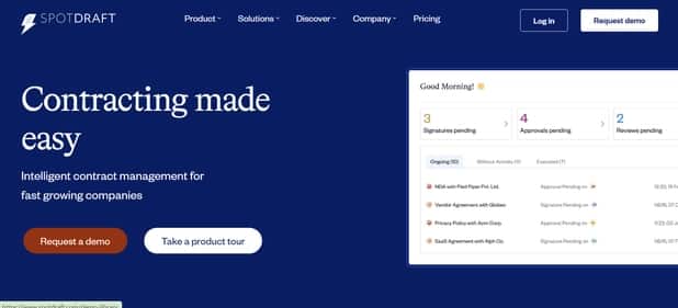 SpotDraft - Tool preview