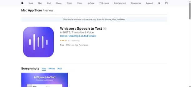 Whisper Speech To Text - Tool preview