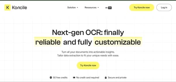 Koncile AI - Tool preview