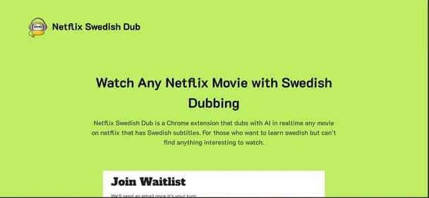 Netflix Swedish Dub - Tool preview