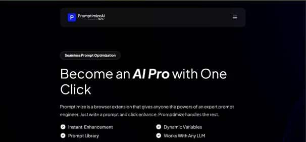 Promptimize Ai - Tool preview