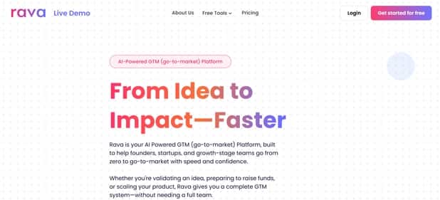 Rava AI - Tool preview