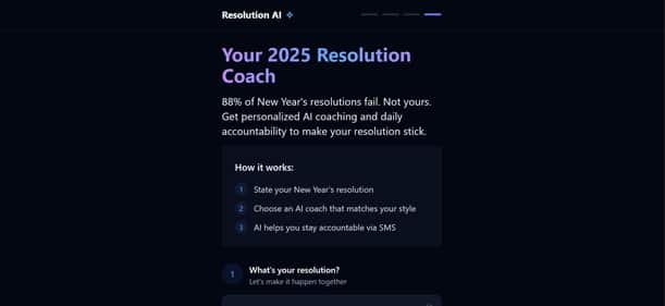 Resolution Coach - Tool preview
