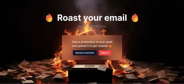 Roast Email - Tool preview
