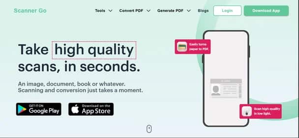 Scanner Go - Tool preview