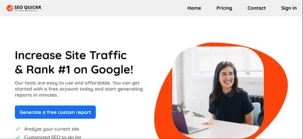 SEOQuickr - Tool preview