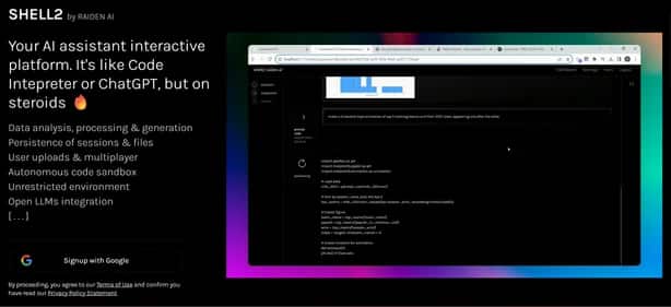 Shell2 Ai - Tool preview