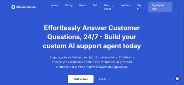 SiteCompanion - Tool preview