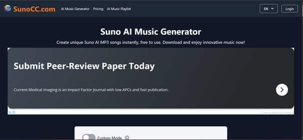 SunoCC - Tool preview