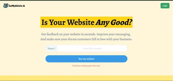 TestMyWebsite - Tool preview