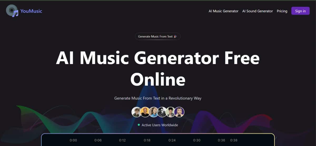 YouMusic.AI - Tool preview