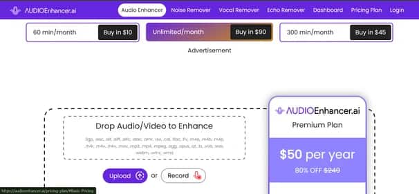 Audio Enhancer - Tool preview