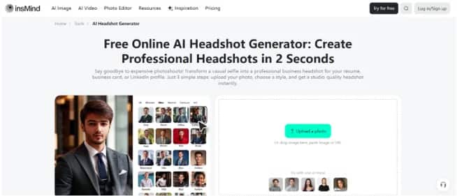 Free AI Headshot Generator Online - Tool preview