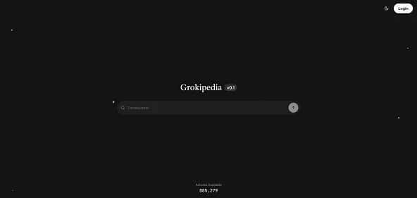 Grokipedia - Tool preview