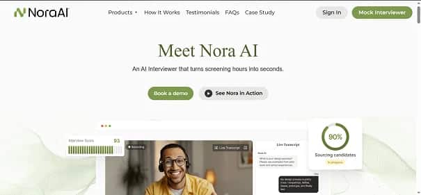 Nora AI - Tool preview