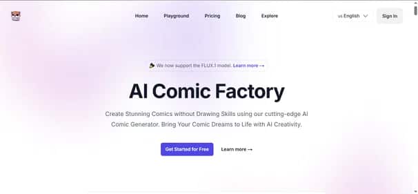 AI Comic Factory - Tool preview