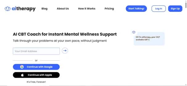 Aitherapy Care - Tool preview