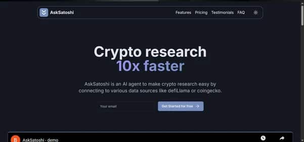 AskSatoshi - Tool preview