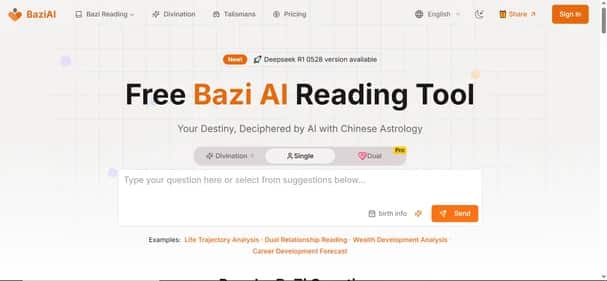 BaziAI - Tool preview