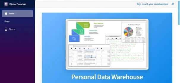 BlazorData - Tool preview
