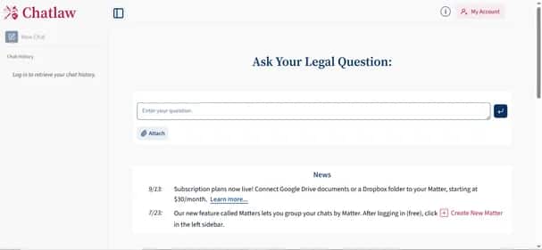 Chatlaw - Tool preview