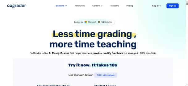 CoGrader - Tool preview