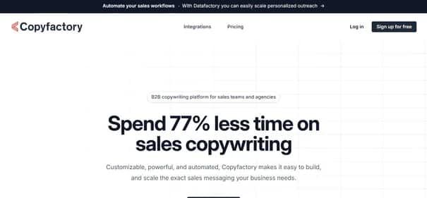 Copyfactory - Tool preview