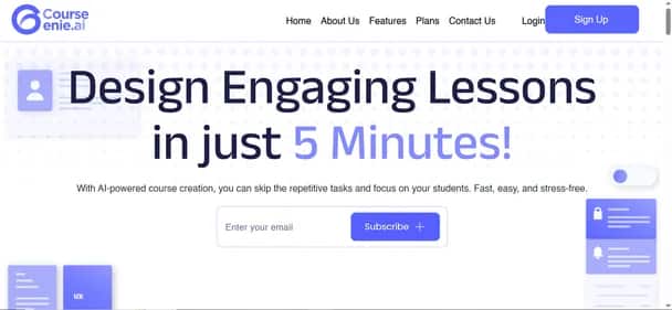 CourseGenie - Tool preview