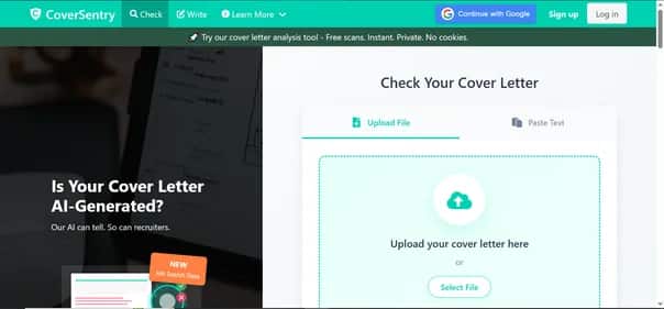 CoverSentry - Tool preview